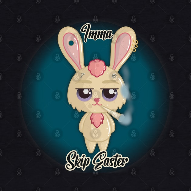 Imma Skip Easter Bad Bunny Rabbit by LittleBearBlue